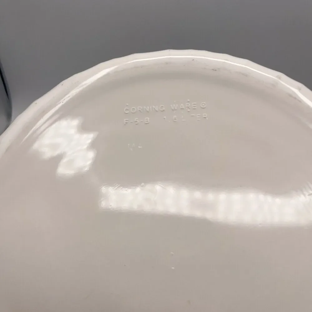 Corning Ware French White Casserole 1.6L Serving Bowl F-5-B - No Lid